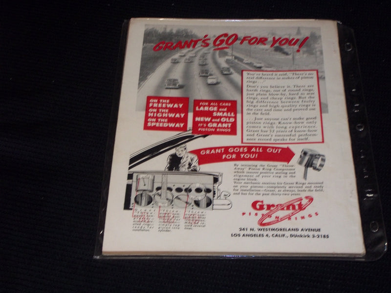 1953 NOVEMBER SPEED AGE MAGAZINE - NICE RACING FRONT COVER - E 1989