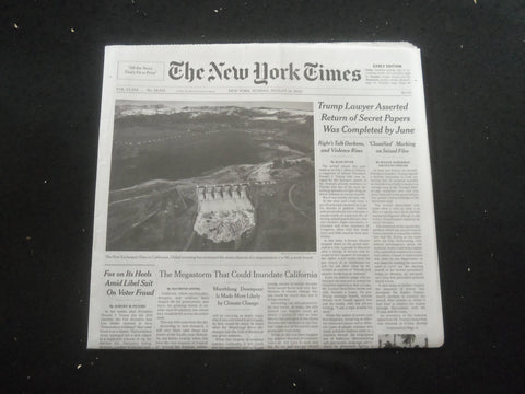 2022 AUGUST 14 NEW YORK TIMES - TRUMP LAWYER ASSERTED RETURN OF SECRET PAPERS