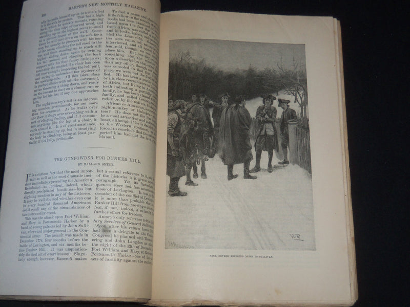 1886 HARPER'S MONTHLY MAGAZINE LOT 11 ISSUES - NICE ILLUSTRATIONS & ADS- WR 1416