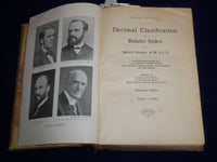 1932 DECIMAL CLASIFICATION & RELATIV INDEX VOLUME BY MELVIL DEWEY - KD 2951T