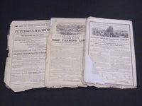 1865 PETERSON'S LADIES NATIONAL MAGAZINE LOT OF 3 - GREAT PATTERNS - WR 591H