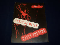 1953-1954 AGNES DE MILLE DANCE THEATRE PROGRAM - S. HUROK - PHOTOS - J 5043