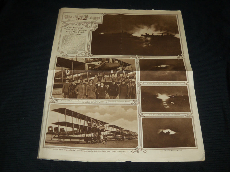 1918 NEW YORK WORLD PICTURES GRAVURE SECTIONS LOT OF 3 - NICE PHOTOS - NP 2965B