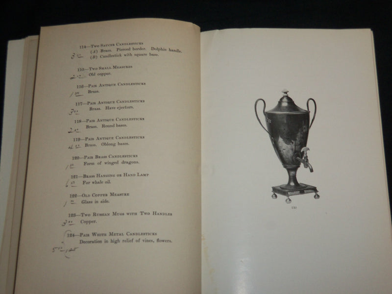 1913 MRS. CLARISSA W. SAMSON COLLECTION HISTORICAL CHINA CATALOGUE - J 6817