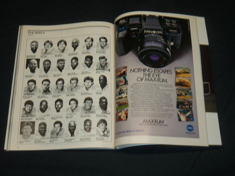 1986 ALOHA BOWL COLLEGE FOOTBALL PROGRAM - ARIZONA VS. CAROLINA - J 5546