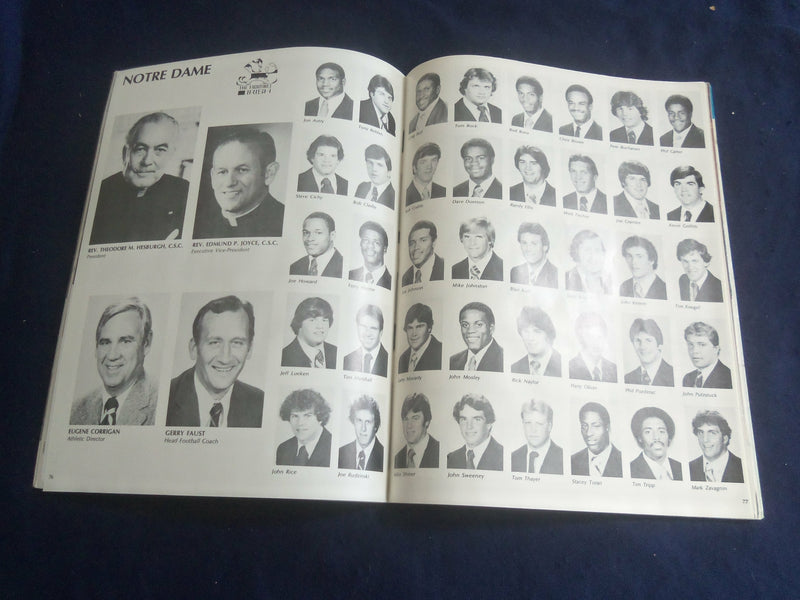1981 NOV 21 FOOTBALL PROGRAM - PENN STATE UNIV VS NOTRE DAME UNIV - ST 6044Z