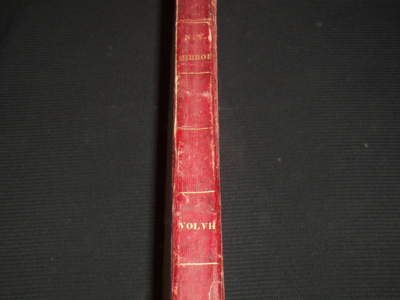 1829-1830 NEW YORK MIRROR AND LADIES GAZETTE BOUND VOLUME - R 89G
