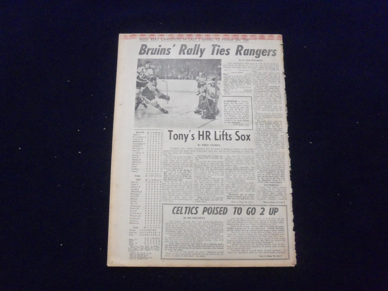 1969 MARCH 28 BOSTON RECORD AMERICAN NEWSPAPER-NIXON ACTS TO DROP DRAFT -NP 6343