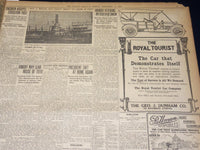 1909 NOVEMBER 14 THE BOSTON HERALD - HARVARD VANQUISHES DARTMOUTH 12-3 - BH 395