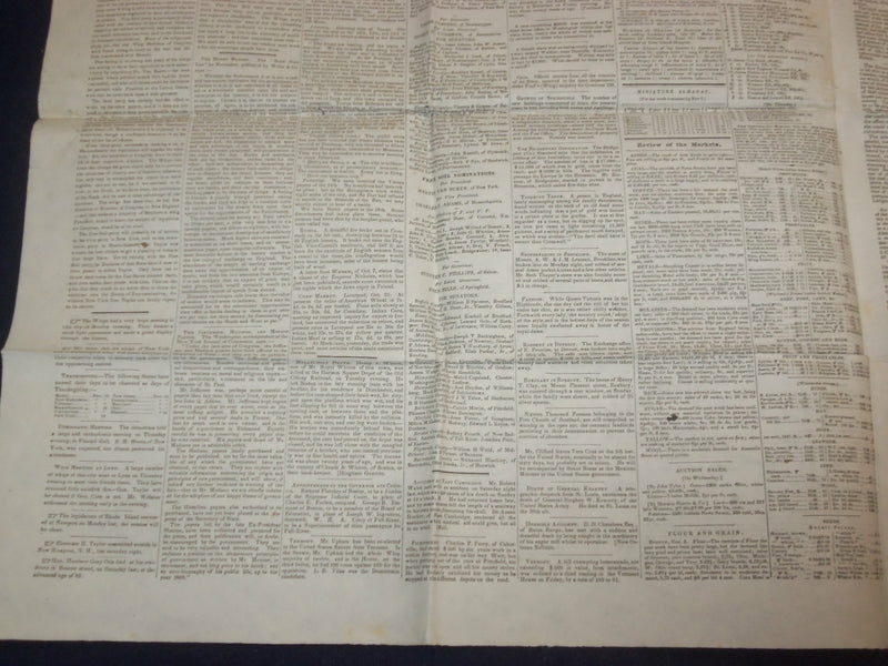 1848 DECEMBER 4 MASSACHUSETTS PLOUGHMAN NEWSPAPER - ELECTION - NP 5157