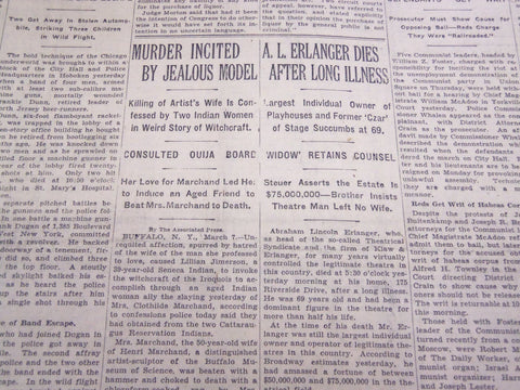 1930 MARCH 8 NEW YORK TIMES - A. L. ERLANGER DIES AT 69 - NT 3904