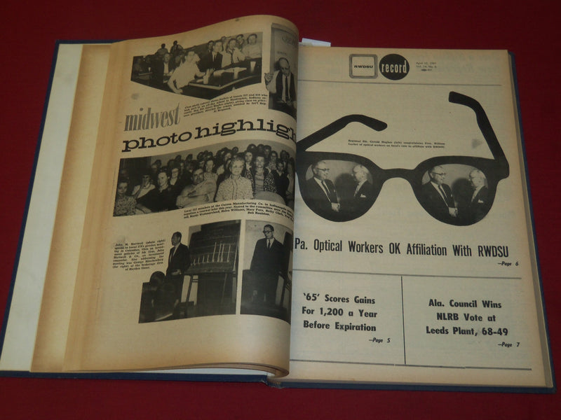 1967 RWDSU RECORD NEWSPAPER BOUND VOLUME NO. 14 - RETAIL - WHOLESALE - R 15F