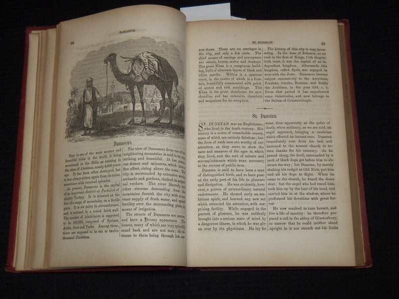 1852 MERRY'S MUSEUM AND PARLEY'S MAGAZINE BOUND VOLUME - GOODRICH - KD 7797