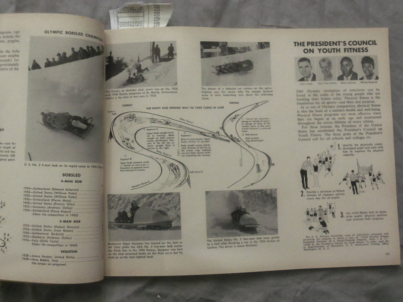 1964 OLYMPIC SPORTS - A HANDBOOK SOFTCOVER BOOK - K 270