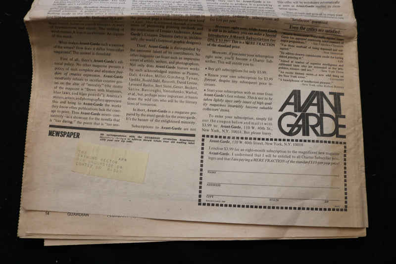 1968 FEBRUARY 10 GUARDIAN INDEPENDENT RADIAL NEWSWEEKLY - K 2390