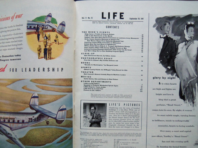1941 SEPTEMBER 29 LIFE MAGAZINE - RADIO'S QUIZ KID GERALD DARROW - L 254