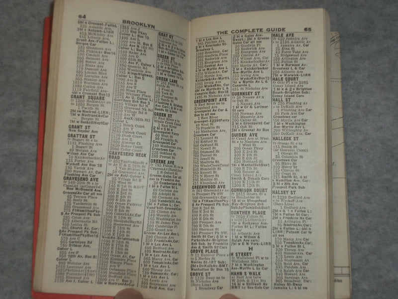 1931 COMPLETE GUIDE TO BROOKLYN - J 6322