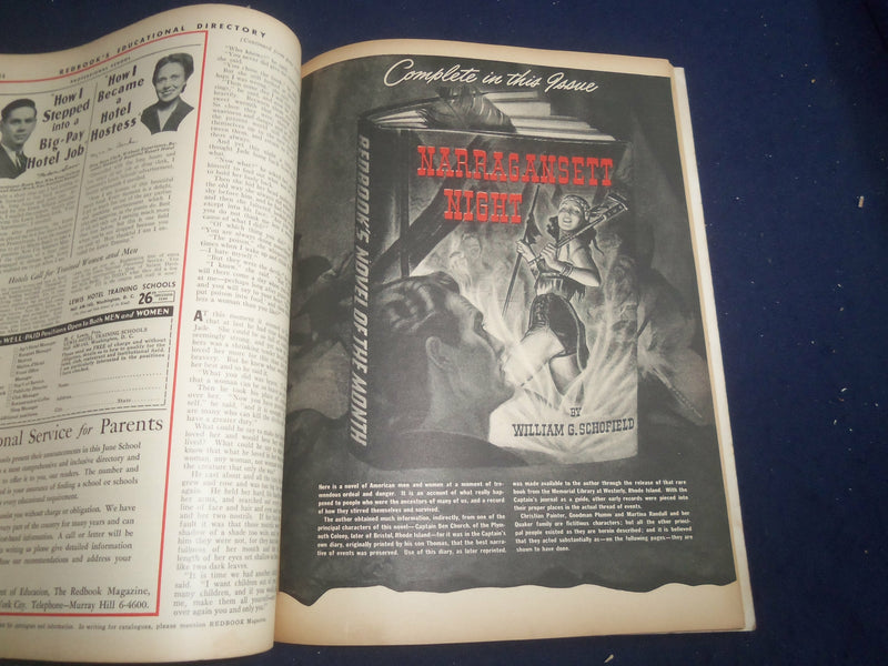 1942 JUNE REDBOOK MAGAZINE - NARRAGANSETT NIGHT - SP 4796V