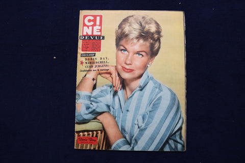 1958 OCTOBER 31 CINE REVUE MAGAZINE - DORIS DAY-PAT BOONE COVER - E 22023