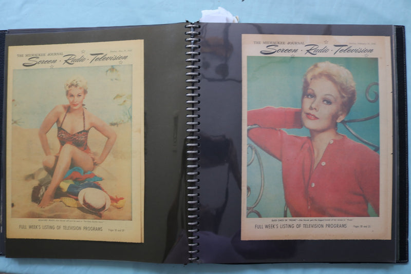 HOLLYWOOD STARS SCRAPBOOK - GREGORY PECK - MERLE OBERON - KIM NOVAK - #22