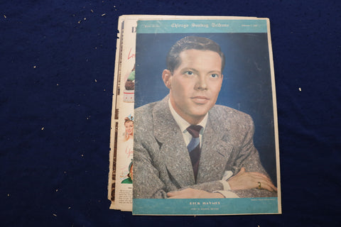 1946 FEBRUARY 3 CHICAGO TRIBUNE MAGAZINE - DICK HAYMES COVER - E 22828