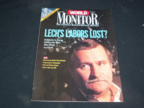 1989 NOVEMBER WORLD MONITOR MAGAZINE - LECH WALESA - SP 6232