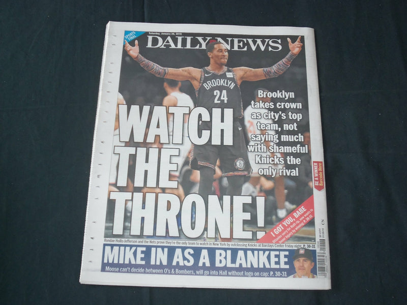 2019 JANUARY 26 NEW YORK DAILY NEWS - DONALD TRUMP - CAVE MAN - ENDS SHUTDOWN