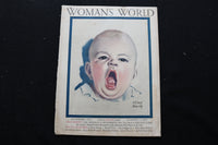 1925 NOVEMBER WOMAN'S WORLD MAGAZINE - YAWNING BABY COVER - E 10363