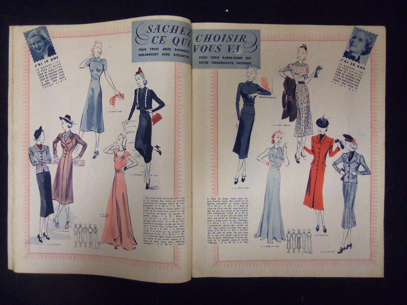 1938 FEBRUARY 11 MARIE CLAIRE MAGAZINE - ILLUSTRATIONS, STORIES & ADS - ST 3566
