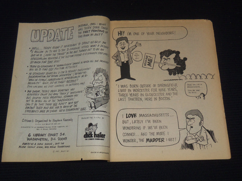 1982 EVERY FAMILY HAS ONE COMIC MAGAZINE LOT OF 70 - ANTI TED KENNEDY - O 2366E