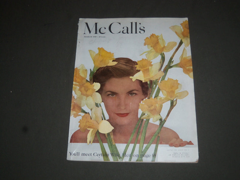 1949 MARCH MCCALL'S MAGAZINE - NICE COVER, STORIES & ADS - SP 6835