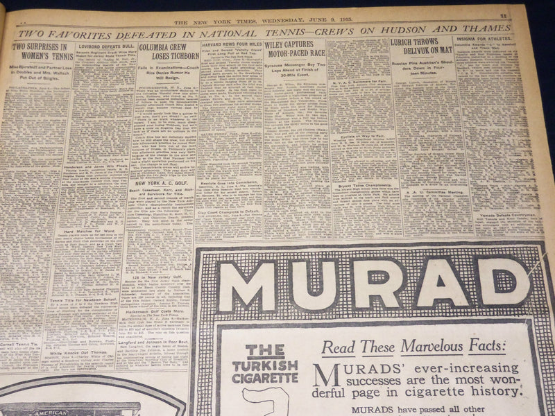 1915 JUNE 9 NEW YORK TIMES - BRYAN RESIGNS AS SACRETARY OF STATE - NT 7698