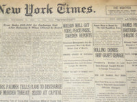 1920 NOVEMBER 21 NEW YORK TIMES - WILSON WILL GET NOBEL PEACE PRIZE - NT 8465