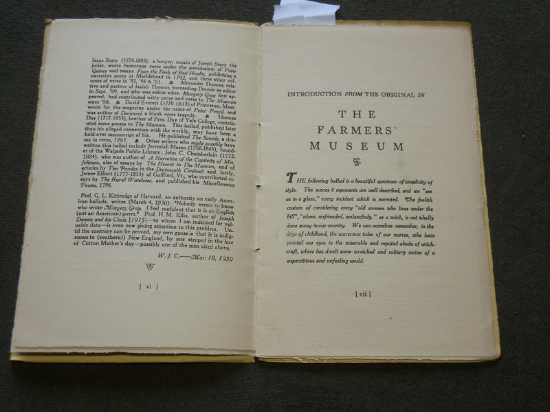 1930 MARGERY GRAY OR A WITCH UNMASKED BOOK - SIGNED #22 OF 150 - COATES - J 6185