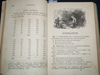 1873 GREENLEAF'S NEW ELEMENTARY ARITHMETIC VOLUME BENJAMIN GREENLEAF - KD 4814Y