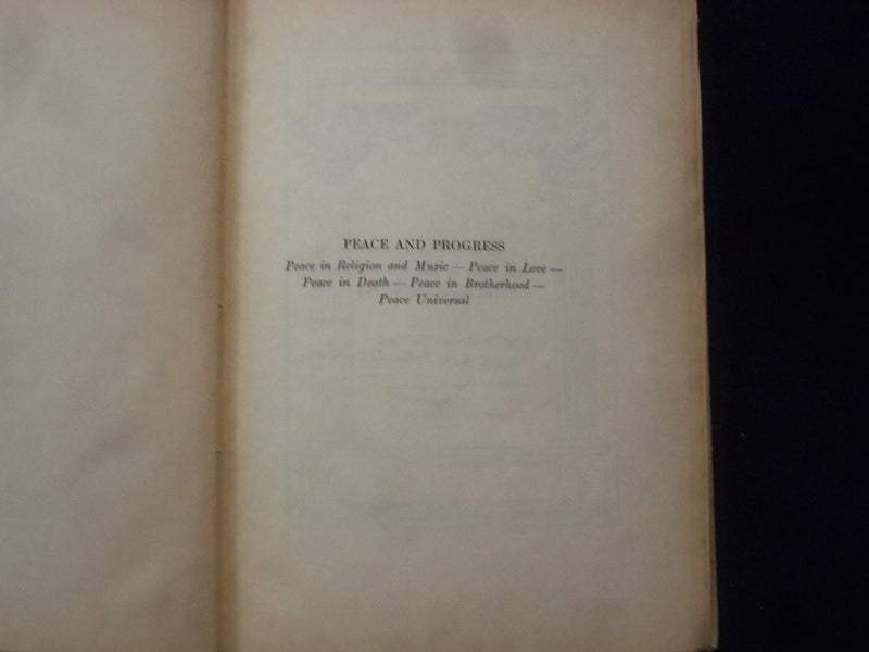 1904 PEACE AND PROGRESS HARDCOVER BOOK BY NATHAN HASKELL DOLE-INSCRIBED- KD 9024
