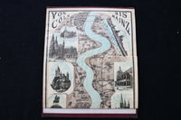 1900'S PANORAMA VOM RHEIN MAINZ-COLN FOLD-OUT HARDCOVER BOOK - K 2360