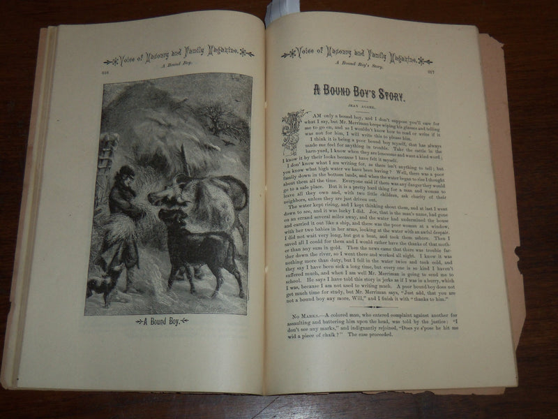 1883 APRIL VOICE OF MASONRY AND FAMILY MAGAZINE - JOHN W. BROWN - K 1270