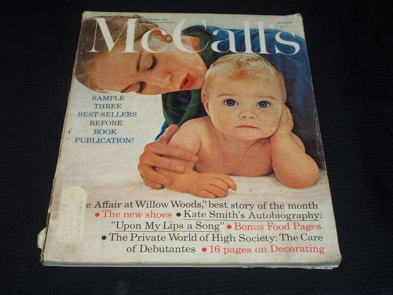 1960 OCTOBER MCCALL'S MAGAZINE - NICE FASHION FRONT COVER - E 5905