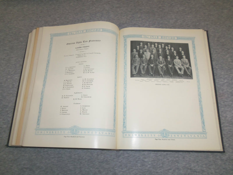 1928 RECORD UNIVERSITY OF PENNSYLVANIA YEARBOOK - PHILADELPHIA, PA - YB 2441