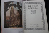 1950 THE ENGLISH CATHEDRALS HARDCOVER BOOK BY JOHN HARVEY - KD 9478