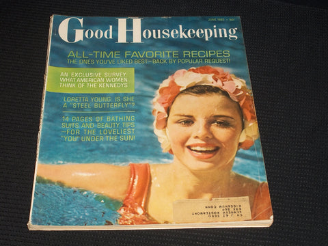 1963 JUNE GOOD HOUSEKEEPING MAGAZINE - VERY NICE FRONT COVER - E 3816