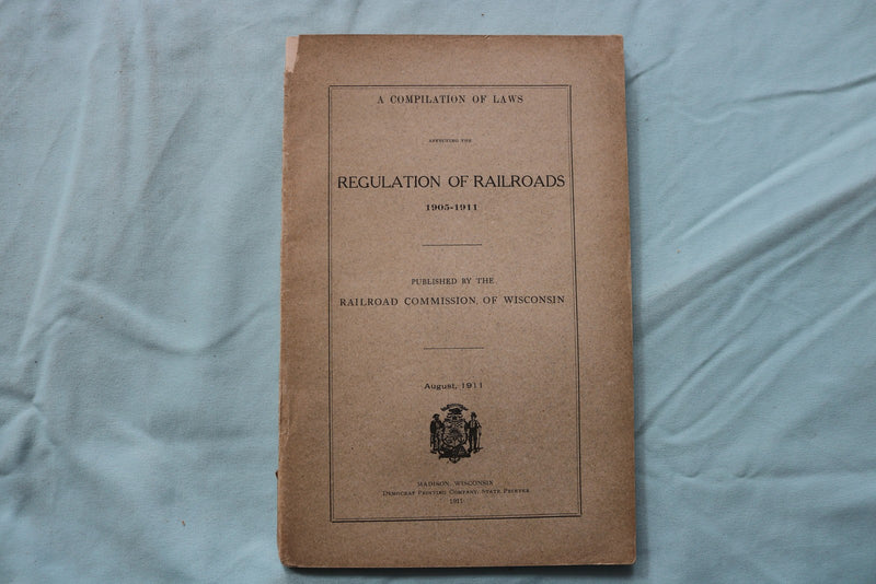 1907-1915 WISCONSIN RAILROAD COMMISSION REPORTS - LOT OF 3 - SOFTCOVER - K 3262