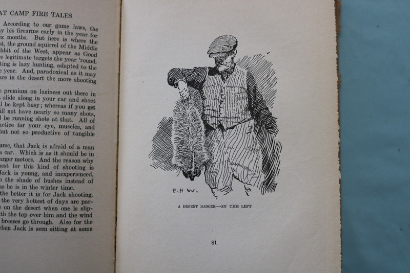 1924 PINE FLAT CAMP FIRE TALES HARDCOVER BOOK BY EDWARD WILLIAMS - KD 9702