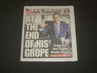 2021 AUGUST 11 NEW YORK POST NEWSPAPER - GOV. ANDREW CUOMO RESIGNS