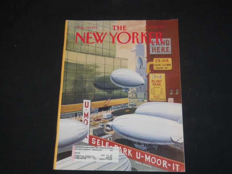 1993 AUGUST 16 THE NEW YORKER MAGAZINE - ILLUSTRATED COVER - NY 1597