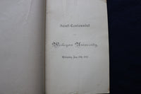 1881 JUNE 29 WESLEYAN UNIVERSITY SEMI-CENTENNIAL SOFTCOVER BOOK - K 832