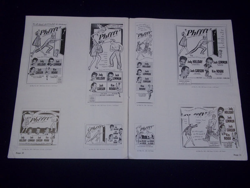 1954 PHFFFT MOVIE PRESS BOOK STARRING JUDY HOLLIDAY & JACK LEMMON - P 112