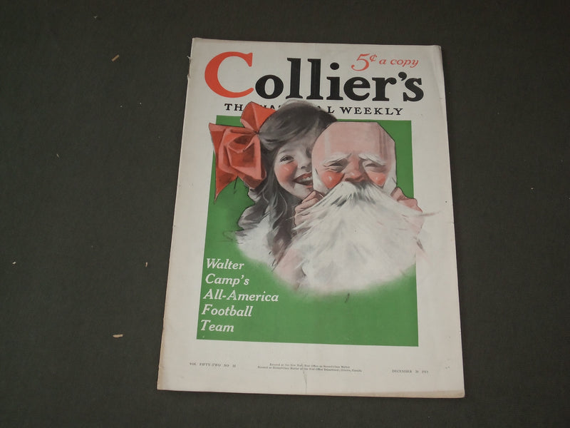 1913 DECEMBER 20 COLLIER'S MAGAZINE-GREAT ILLUSTRATIONS, ARTICLES & ADS - F 630
