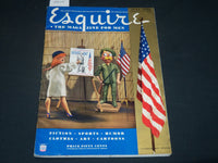 1942 JULY ESQUIRE MAGAZINE - VARGA ILLUSTRATION - AMERICAN FLAG COVER - ST 5705